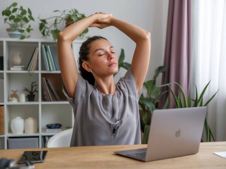 yoga for office workers: stretches to relieve tension at your desk